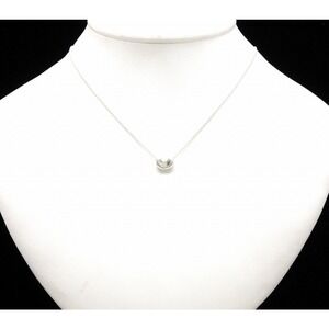 TIFFANY Co Elsa Peretti Bean Pendant Necklace Silver